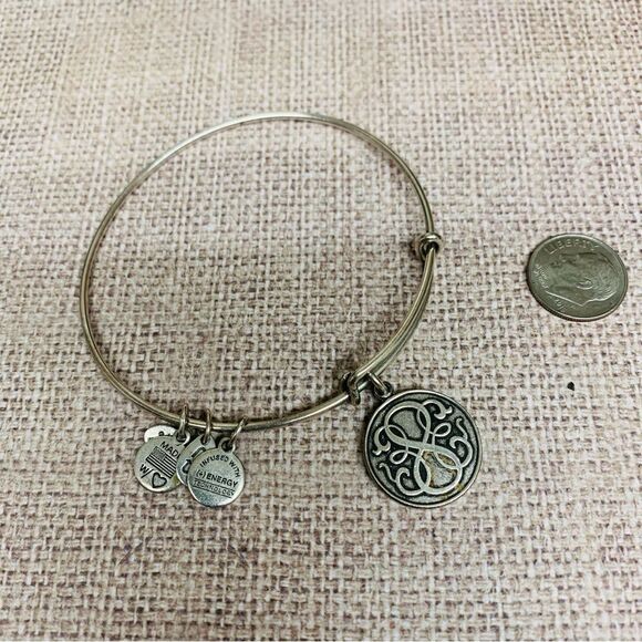 Alex and Ani Path of Life Silver Bracelet - Picture 1 of 2